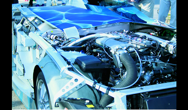 BMW H2R Hydrogen Record Car 2004  engine